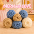 STARTER-SET für Filzlandschaften - Mermaid Cove – Filzwolle Farbset aus 100 % Schafwolle (300g)