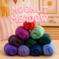 Moonlit Meadow – Filzwolle Farbset aus 100 % Schafwolle (200g)