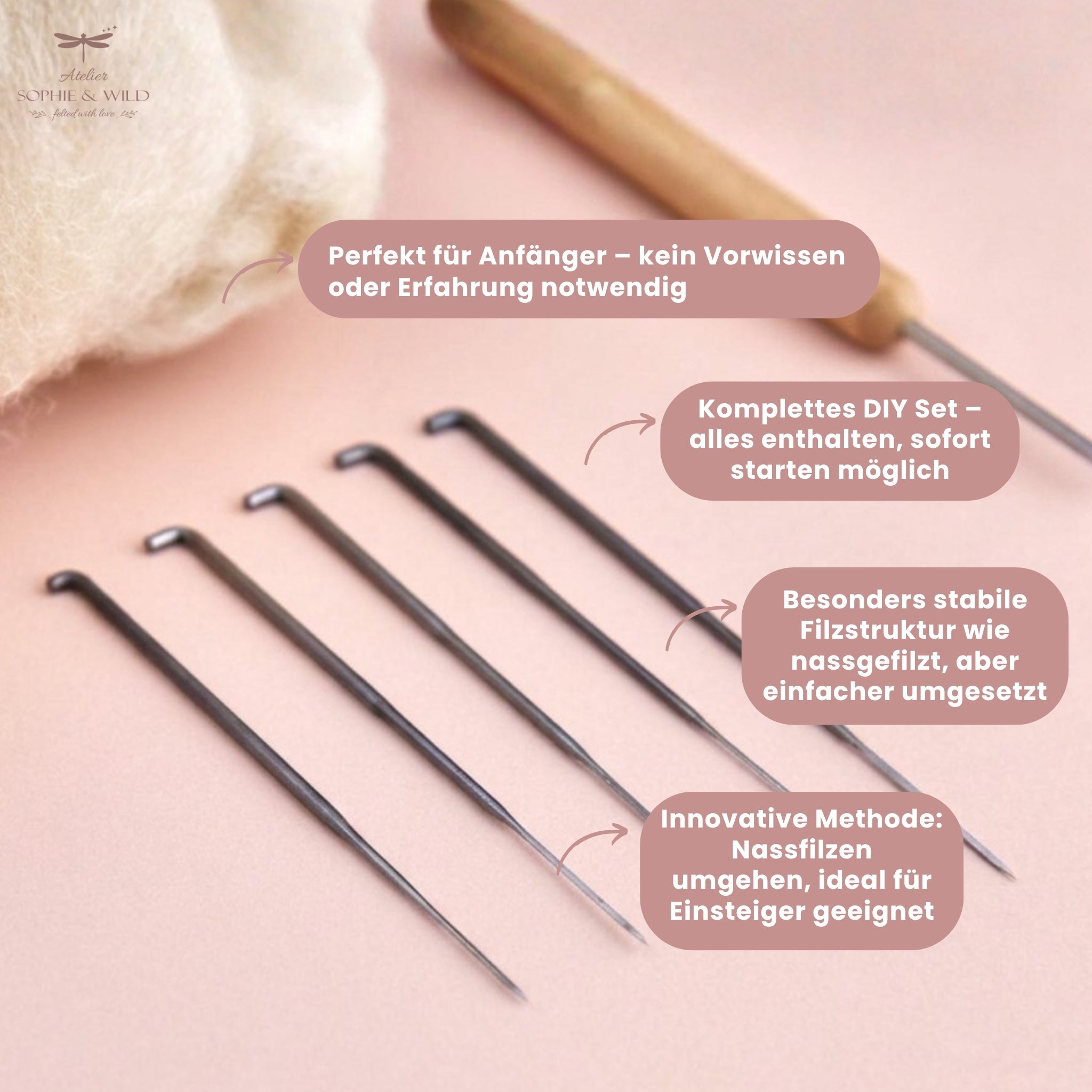 DIY Filz Teppich Set für Anfänger – Nachhaltig & mit Liebe gemacht