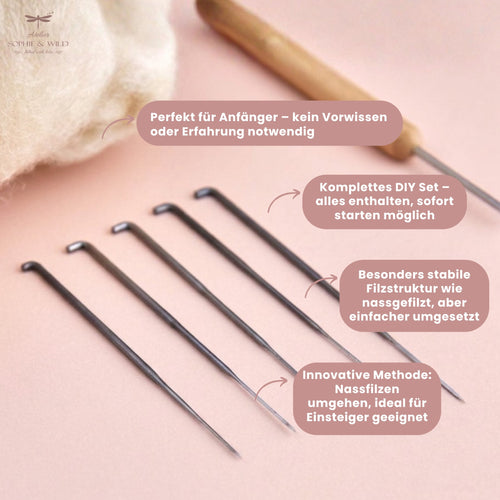 DIY Filz Teppich Set für Anfänger – Nachhaltig & mit Liebe gemacht