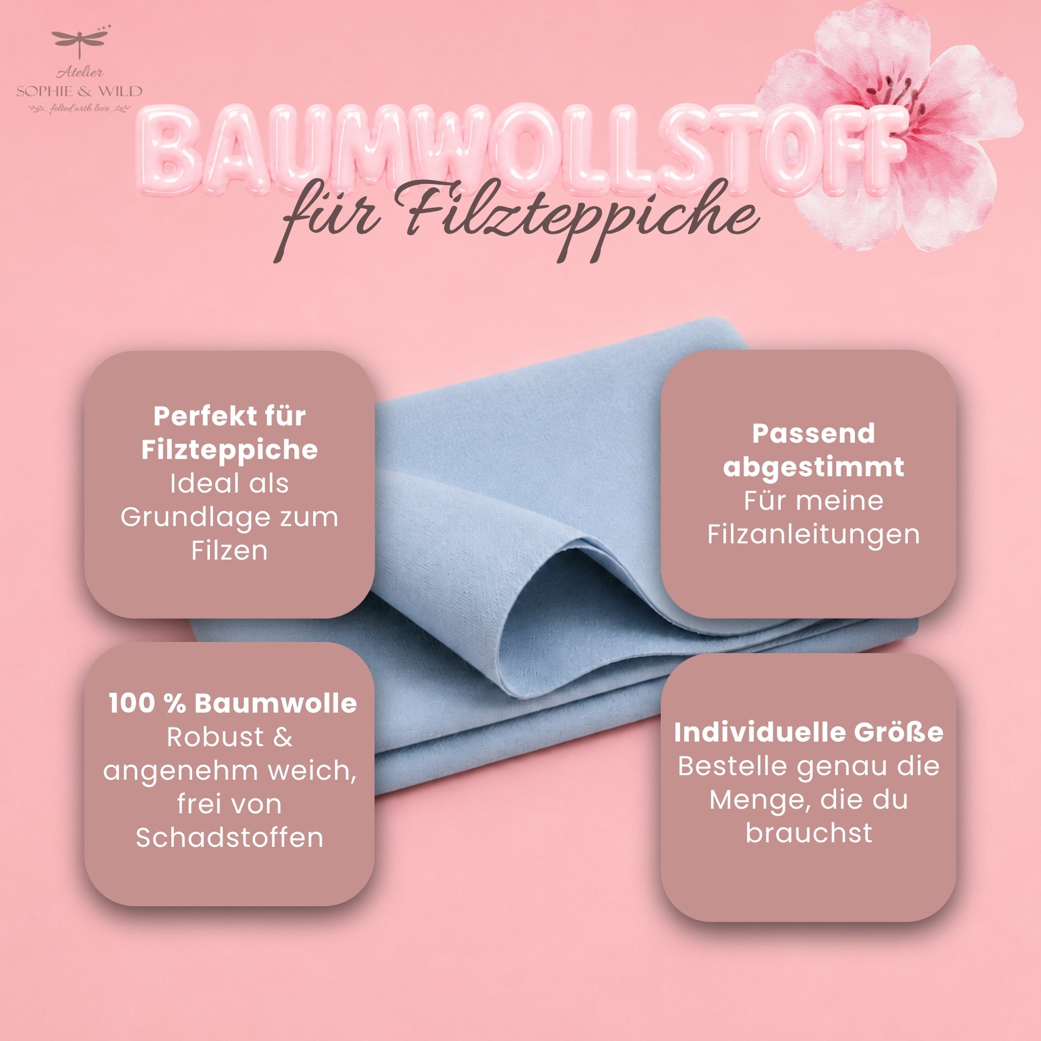 Baumwollstoff für Filzteppiche
