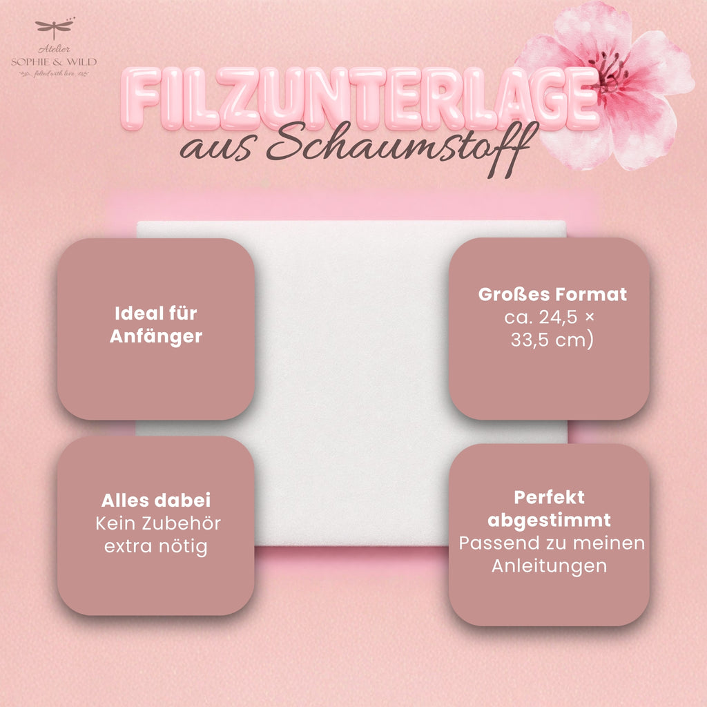 Filzunterlage aus Schaumstoff