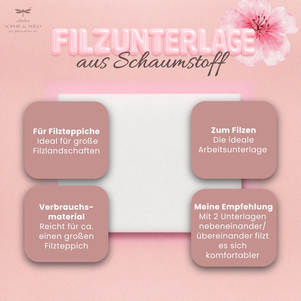 Filzunterlage aus Schaumstoff