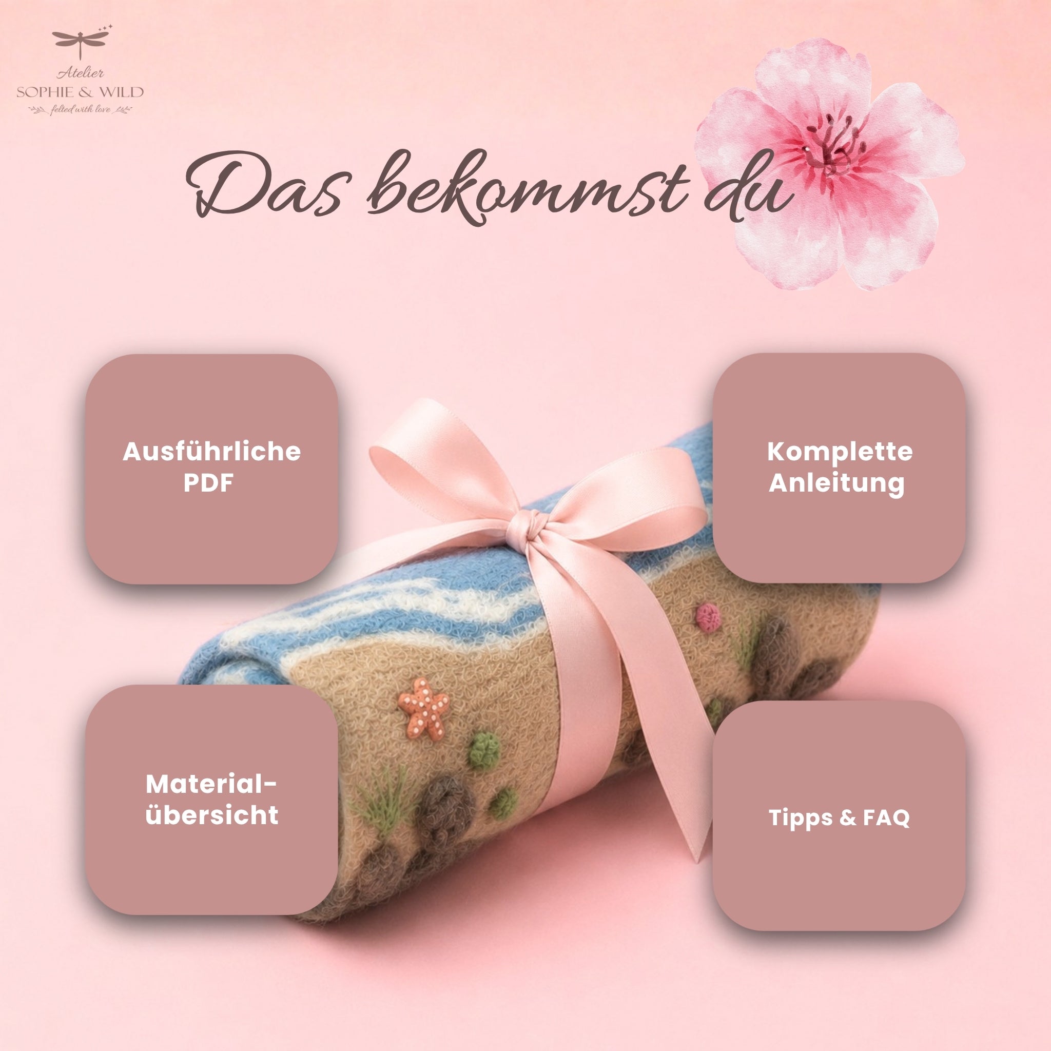 DIY Filzteppich Anleitung Mermaid Cove – Trockenfilzen | PDF | Für Anfänger