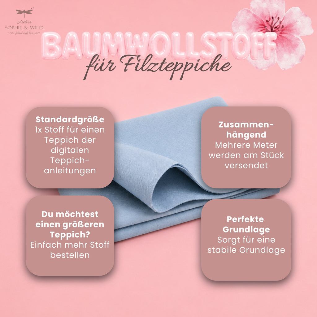 Baumwollstoff für Filzteppiche